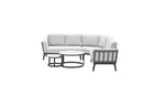 Montea lounge hoekset - 5-delig - carbon black - valley sand - Centostone soft sand - Majorr