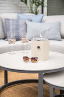 Montea lounge hoekset - 5-delig - carbon black - valley sand - Centostone soft sand - Majorr