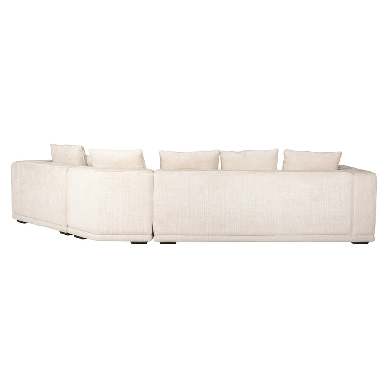 Sofa Lusso 4-zits beige chenille - Majorr