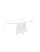 Dining Table Almira Oval 200 Walnut