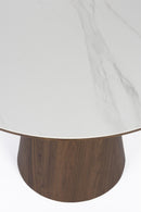 Dining Table Almira Round Walnut