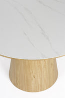 Dining Table Almira Round Oak