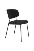 Chair Jolien Black/Black Bouclé