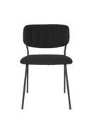 Chair Jolien Black/Black Bouclé