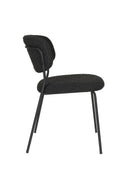 Chair Jolien Black/Black Bouclé