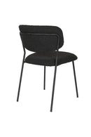 Chair Jolien Black/Black Bouclé