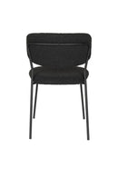 Chair Jolien Black/Black Bouclé