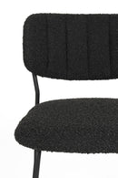 Chair Jolien Black/Black Bouclé