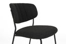 Chair Jolien Black/Black Bouclé