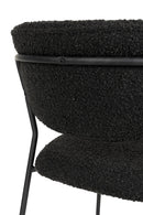 Chair Jolien Black/Black Bouclé