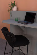 Counter Stool Jolien Black/Black Bouclé