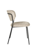 Chair Jolien Black/Beige Bouclé