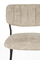 Chair Jolien Black/Beige Bouclé