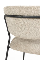 Chair Jolien Black/Beige Bouclé