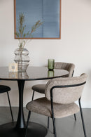 Chair Jolien Black/Beige Bouclé