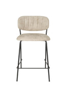 Counter Stool Jolien Black/Beige Bouclé