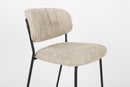 Counter Stool Jolien Black/Beige Bouclé