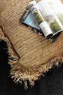Cushion Square Raffia Natural Small
