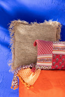 Cushion Square Raffia Natural Large