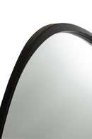 Miroir J ​​Line Giles MDF/Verre Noir Asymétrique 99 cm