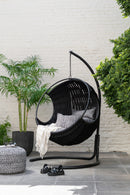 Palmier bambou en pot plastique vert/noir petit