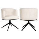 Draaistoel Cheyenne beige chenille - Majorr