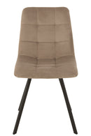 Chair Morgan Textile/Metal Beige