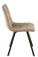 Chair Morgan Textile/Metal Beige