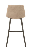Barstool Stephane  Textile/Metal Beige