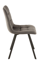 Chair Morgan Textile/Metal Grey