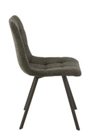 Chair Babette Textile/Metal Dark Grey