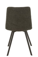 Chair Babette Textile/Metal Dark Grey