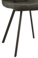 Chair Babette Textile/Metal Dark Grey
