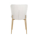 Stoel Odessa white bouclé / brushed gold - Majorr