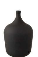 Vase Carafe Glass Matte Black