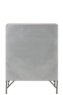 Cupboard 9Doors Metal Silver