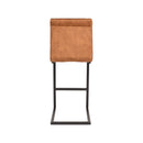 LABEL51 Bar stool Milo - Ochre - Velvet - Seat height 65