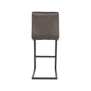 LABEL51 Barkruk Milo - Antraciet - Microfiber - Zithoogte 65