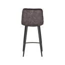 LABEL51 Barkruk Jelt - Antraciet - Velours - Zithoogte 65