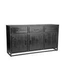 LABEL51 Dressoir Chili - Zwart - Mangohout - Majorr
