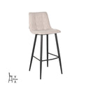 Tabouret de bar LABEL51 Jelt - Naturel - Boucle - Hauteur d'assise 78
