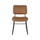 LABEL51 Eetkamerstoel Noah - Cognac - Microfiber