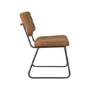 LABEL51 Eetkamerstoel Noah - Cognac - Microfiber