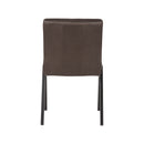 Chaise de salle à manger Matz LABEL51 - Anthracite - Microfibre