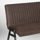 LABEL51 Eetkamerbank Matz - Antraciet - Microfiber - 175 cm - Majorr