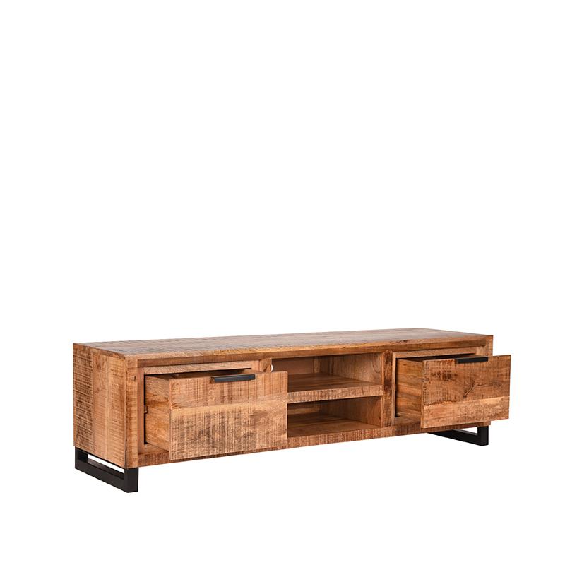 LABEL51 TV cabinet Glasgow - Rough - Mango wood - 160 cm