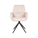 Chaise de salle à manger Mellow LABEL51 - Naturel - Boucle - Base noire