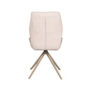 LABEL51 Eetkamerstoel Comfy - Naturel - Boucle - Taupe Onderstel - Majorr