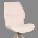 LABEL51 Eetkamerstoel Comfy - Naturel - Boucle - Taupe Onderstel - Majorr