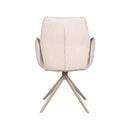LABEL51 Eetkamerstoel Mellow - Naturel - Boucle - Taupe Onderstel